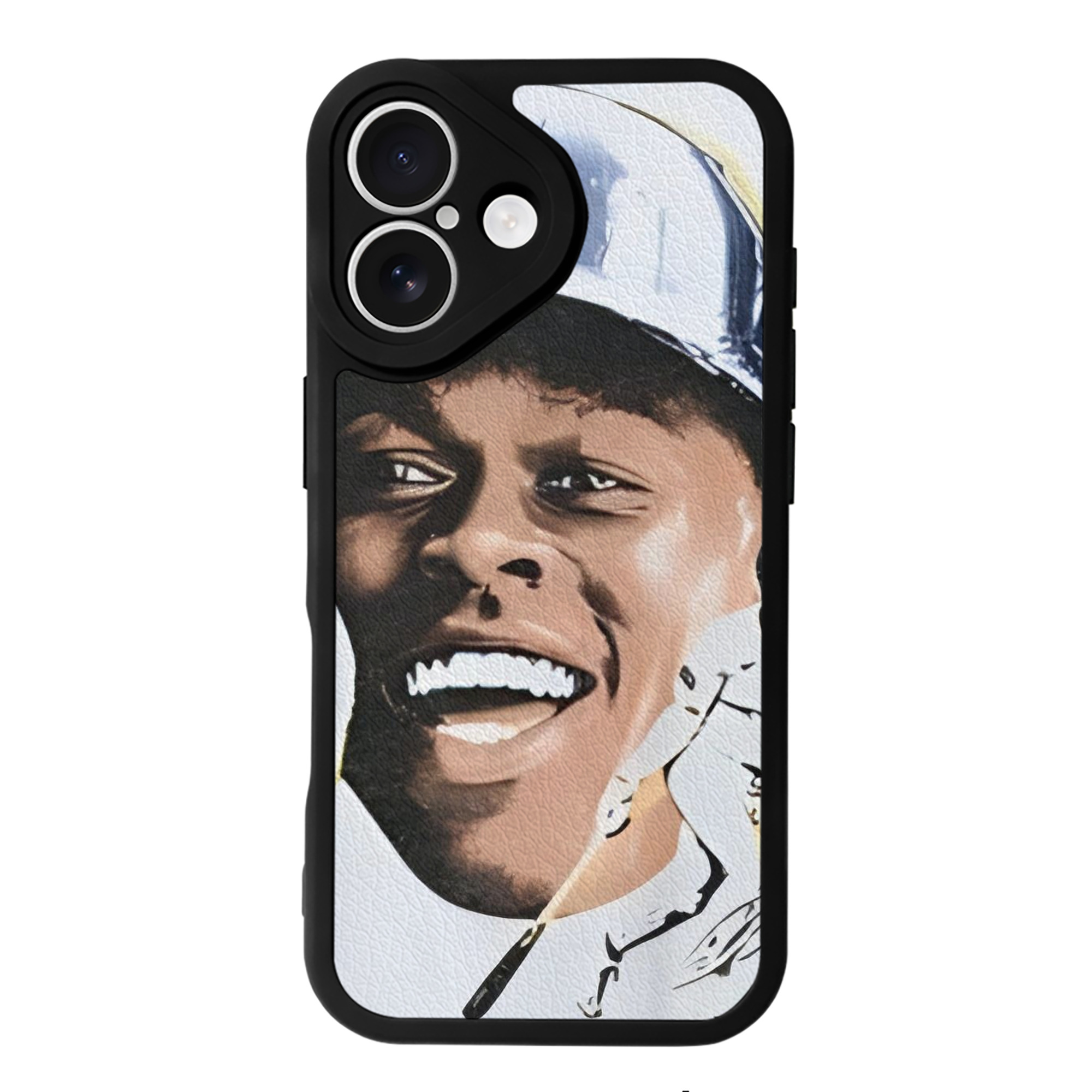 Jazz Chisholm Jr. 52 IPhone 16 Silicone Leather Case – UV Print, Lambskin Texture – Perfect Fit, Wireless Charging Compatible, Scratch Resistant, Precise Cutouts – Stylish Protection For IPhone 16